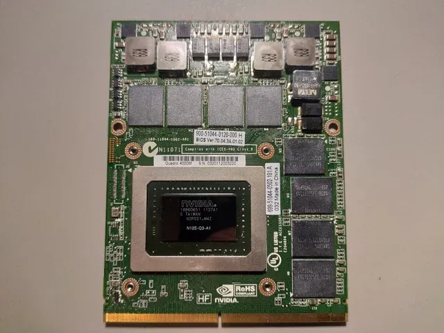 Nvidia Quadro 4000M de 2 GB