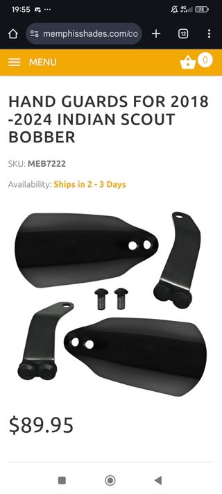 Paramanos Memphis Shades Indian Scout Bobber