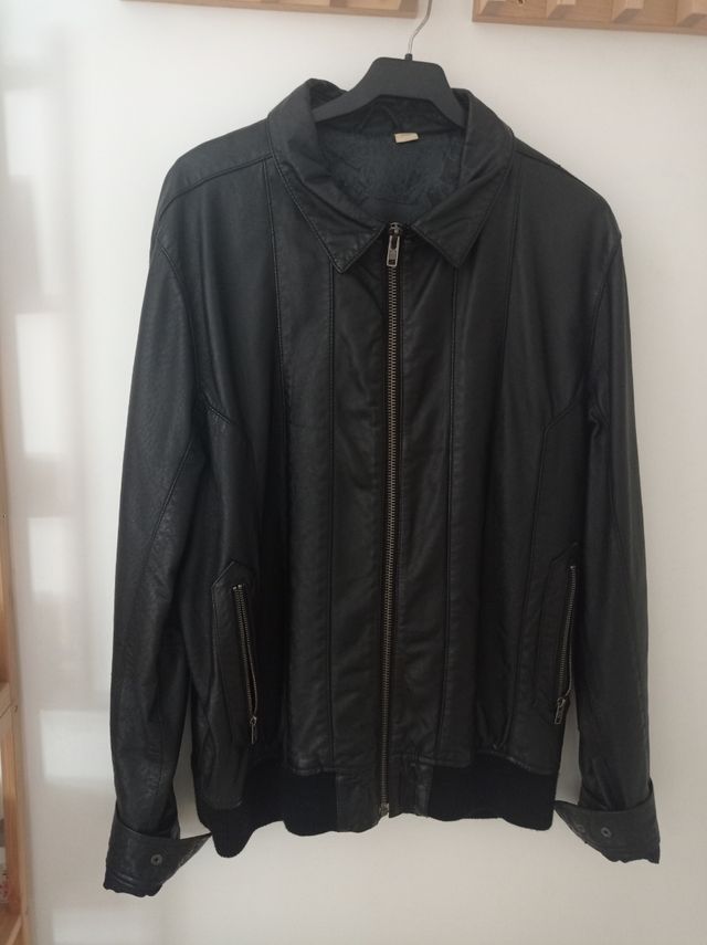 Chaqueta de cuero de caballero