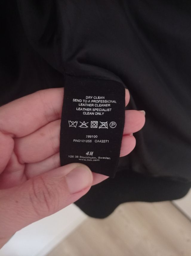 Chaqueta de cuero de caballero