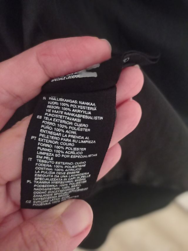 Chaqueta de cuero de caballero