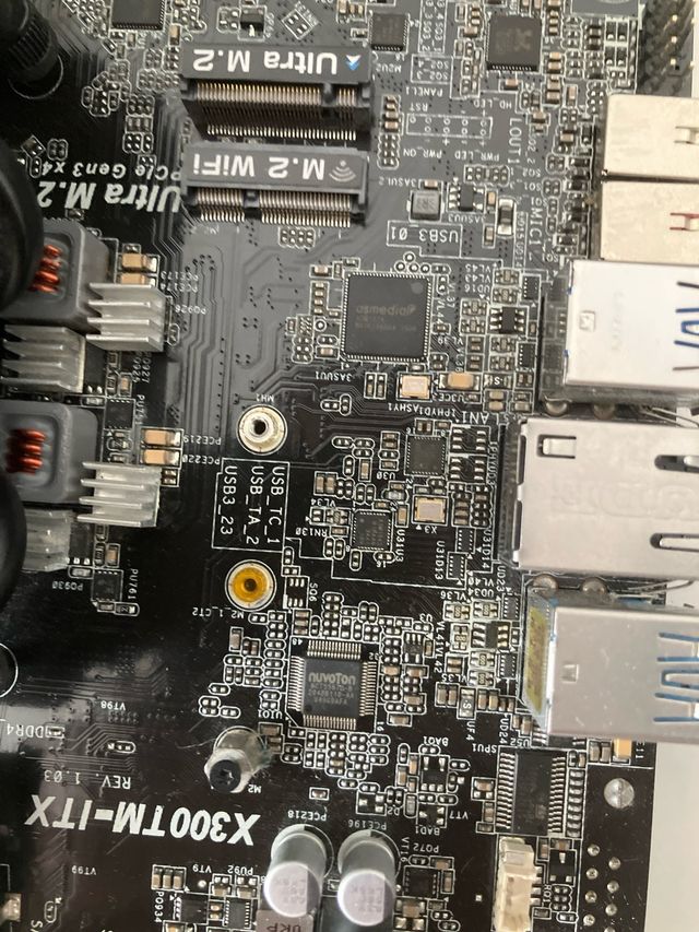 Combo placa base x300tm itx ryzen5 5600g 16gb ddr4