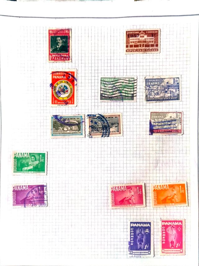 Sellos Panamá 1900 Filatelia