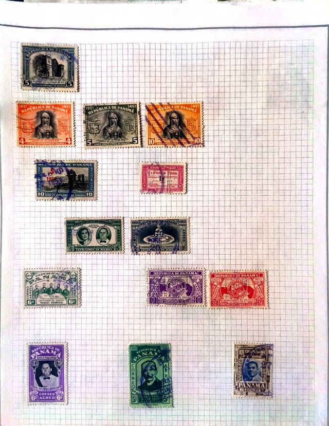 Sellos Panamá 1900 Filatelia