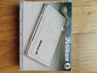 Lote 3 botellas cristal tinta y tampón Pelikan