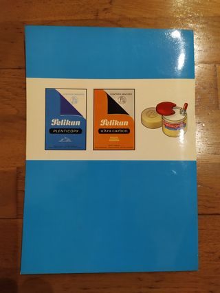 Lote 3 botellas cristal tinta y tampón Pelikan