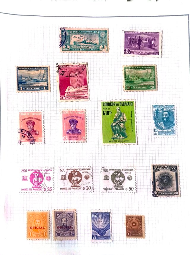 Sellos Paraguay Filatelia 