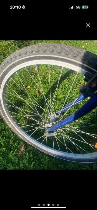 Bicicleta con soporte
