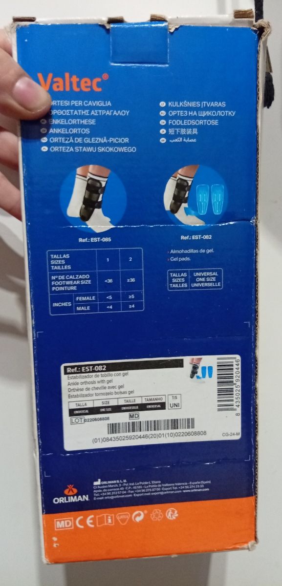 Ortesis tobillo.