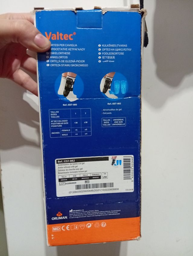 Ortesis tobillo.