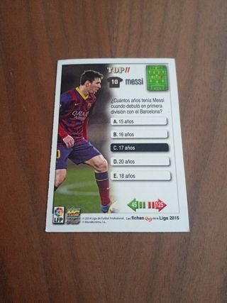Cromo Messi Metalcards 2015 edición limitada FCB