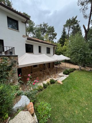 Alquiler Carpa Plegable 3x6m beige premium