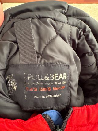 Cazadora NASA azul marino y roja