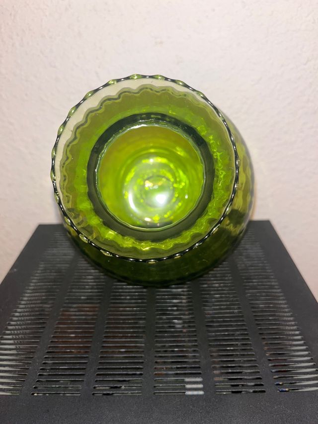 Jarrón florero copa cristal soplado