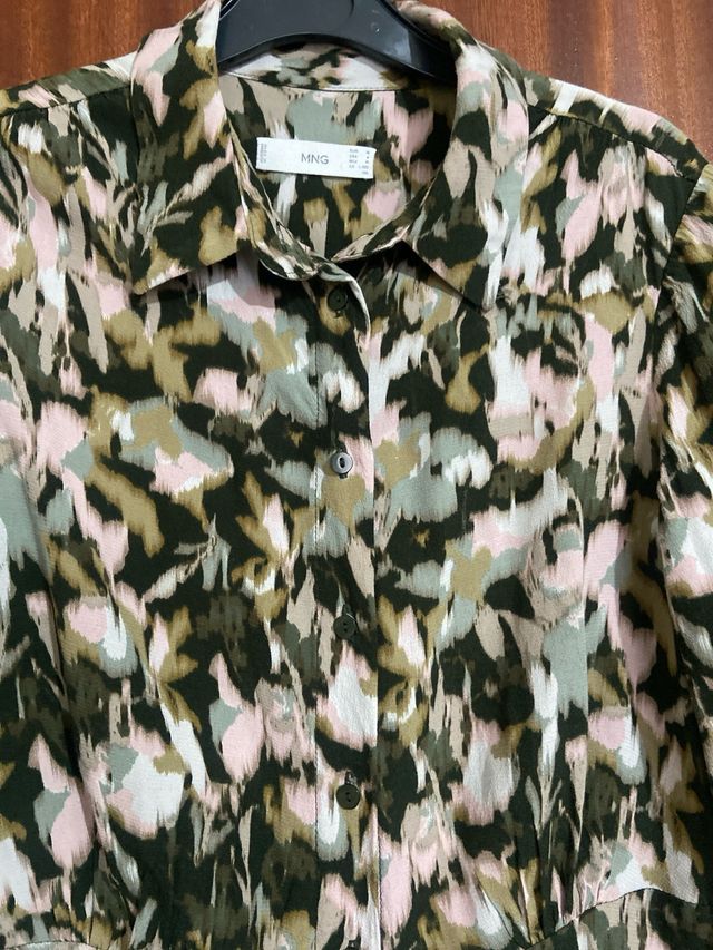 Vestido camuflage mango talla m