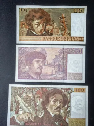 FRANCIA Antiguos Billetes.