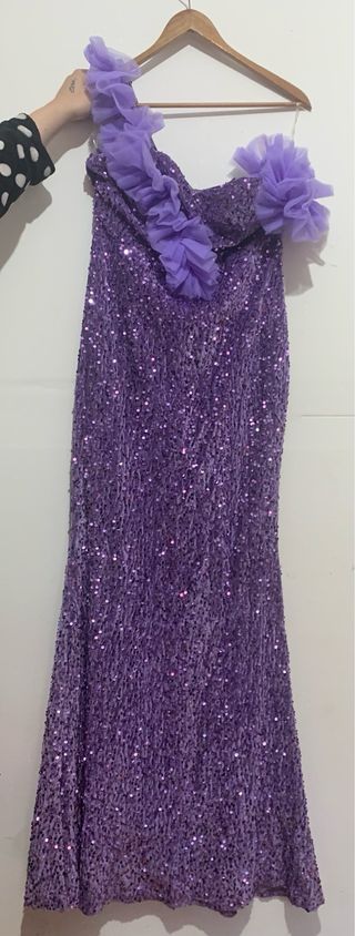 Vestido Púrpura Fiesta gitana - Talla L y Xl da 