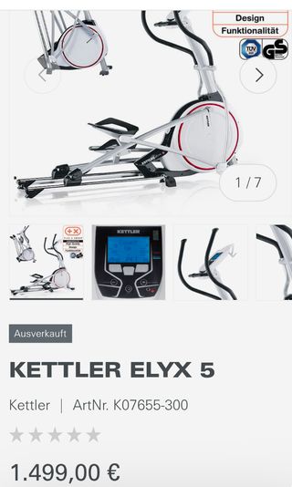 Elíptica Kettler - Cardio Fitness