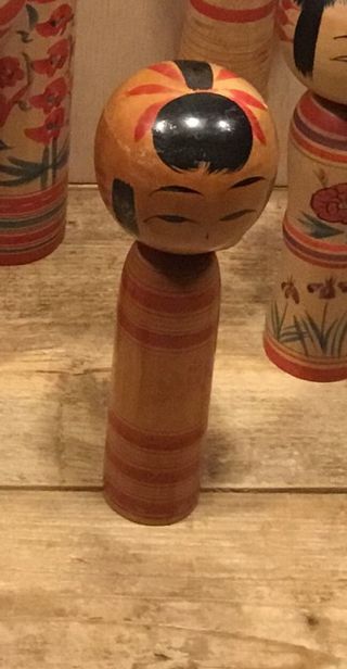 MUÑECA KOKESHI JAPÓN 18CM Periodo Showa Tardío