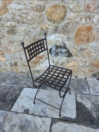 8 Sillas Hierro Forjado