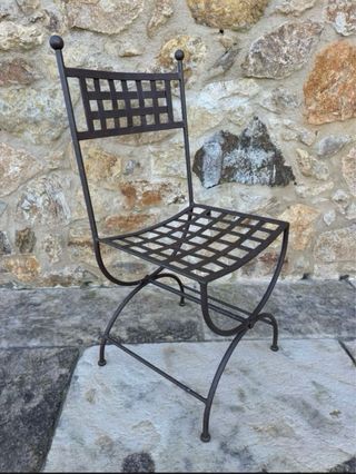 8 Sillas Hierro Forjado