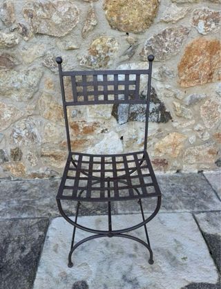 8 Sillas Hierro Forjado