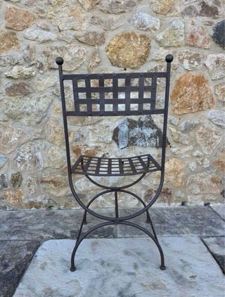 8 Sillas Hierro Forjado