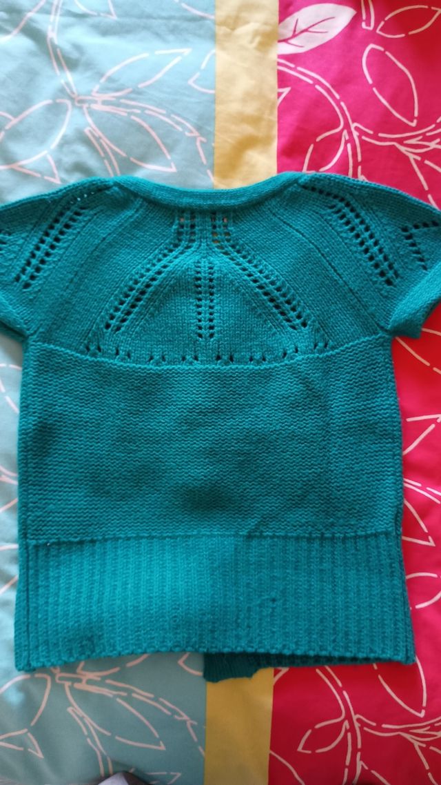 Jersei de Lana Manga Corta Mujer