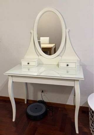 Tocador Hemnes Ikea blanco - espejo