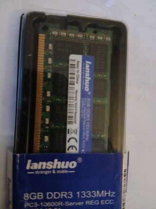 Vendo tarjeta ram DDR3 1333MHZ 