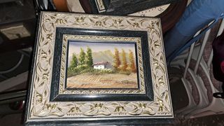 Cuadro paisaje óleo sobre lienzo