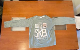 Camiseta niño Born to Sk8 - Verde