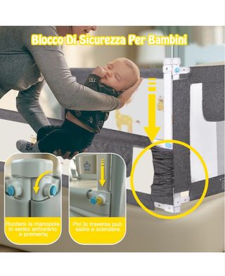 Barrera de seguridad para cama 180