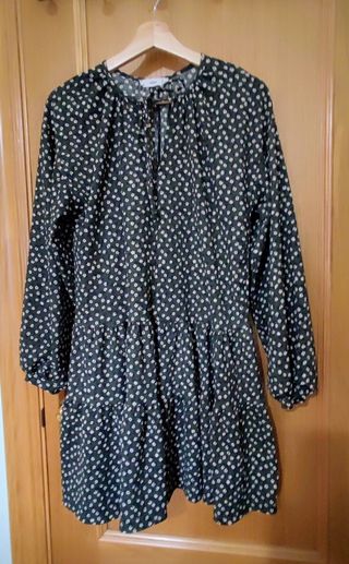 Vestido verde marca MANGO talla M/L