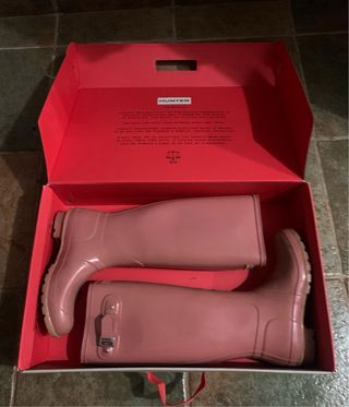 Botas Hunter rosas mujer