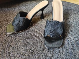 Sandalias negras fiesta