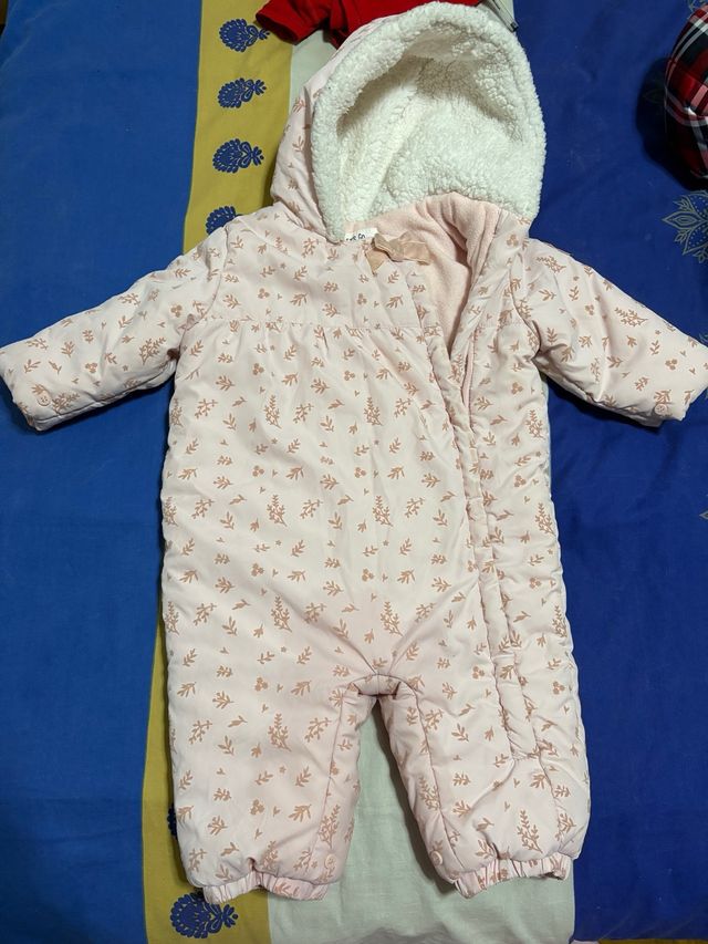 Mono Bebé Invierno Rosa 74