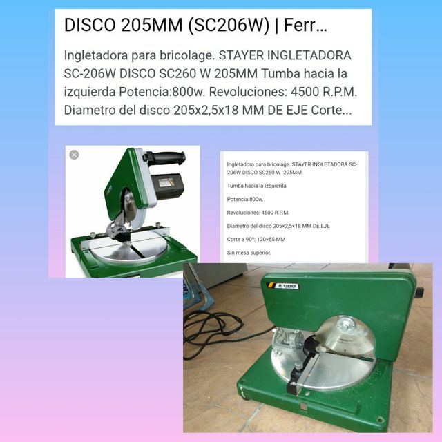 Ingletadora Stayer SC-206W 205mm