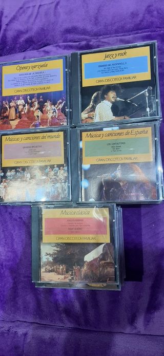 5 CDs Música Variada Gran Discoteca Familiar