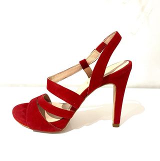 Sandalias rojas tacón 9.5cm