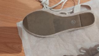 Cuñas beige altas talla 37