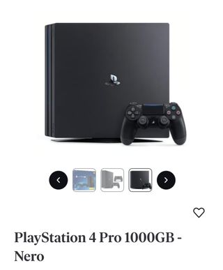 PS4 Pro 1000GB - Nero