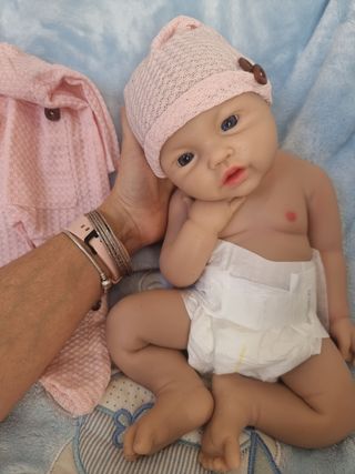 Bebe reborn silicona blanda platino 