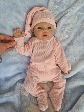 Bebe reborn silicona blanda platino 
