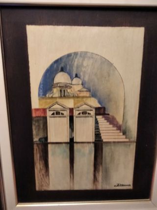 QUADRO DI CARLO BRENNA 40x50 OLIO SU TAVOLA