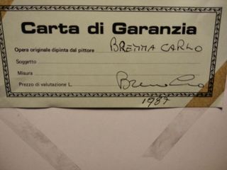 QUADRO DI CARLO BRENNA 40x50 OLIO SU TAVOLA