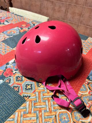 Casco bici niña rosa