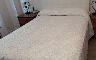 Colcha vintage blanco