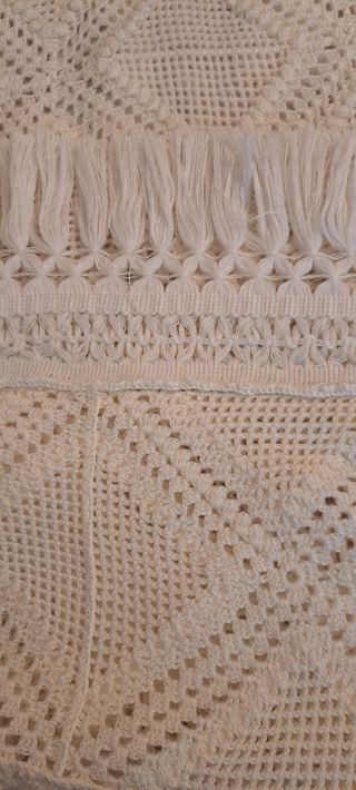 Colcha vintage blanco