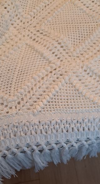 Colcha vintage blanco